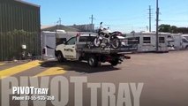 Ute Tray - How to UNLOAD YOUR MOTOR BIKE SAFELY by yourself with PIVOTtray - Ute Tray