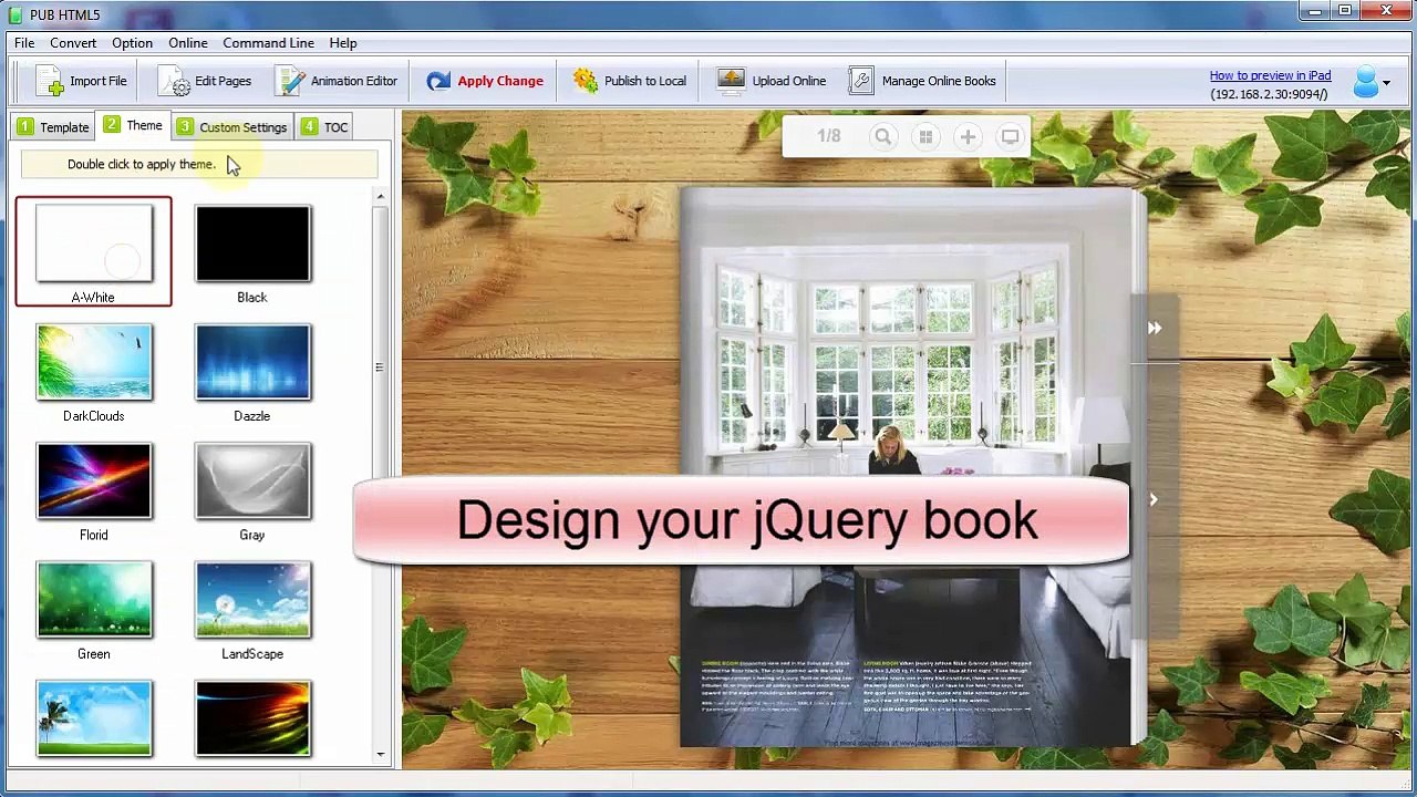 Powerful jQuery page-flip plugins for book-like interface