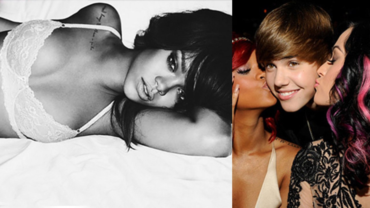 Justin Bieber Hitting on Rihanna | DISSES Selena Gomez, Chris Brown