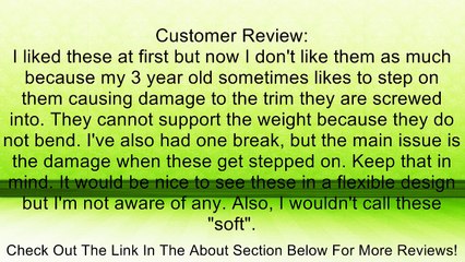 Mommys Helper Soft Jamb Door Stops Blister, White Review