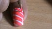 Easy Candy Cane Nails - Flowers and candies ! Cute nail polish Nail Art Designs Ideas DIY Easy Kids
