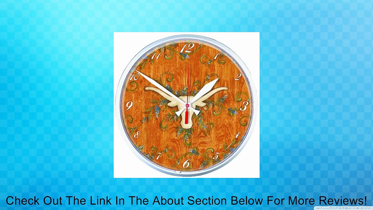 NCAA Texas Longhorns Round Clock - Kate Mcrostie Review