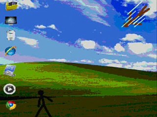 Animated computer DESKTOP WAR funny video