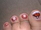 Cute Santa Toes - Christmas Nail Art Tutorial - Easy Nail Polish Designs for toes Nails Feet nails