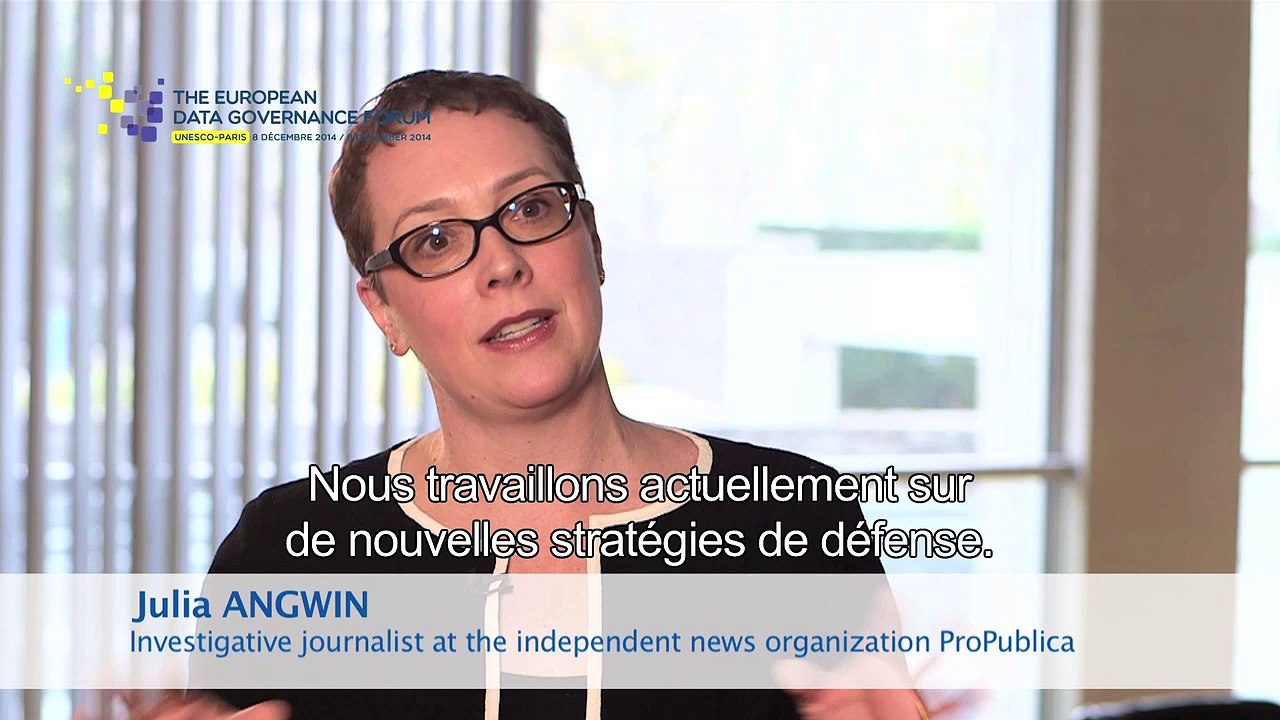 [INTERVIEW] Julia Angwin - European Data Governance Forum 2014