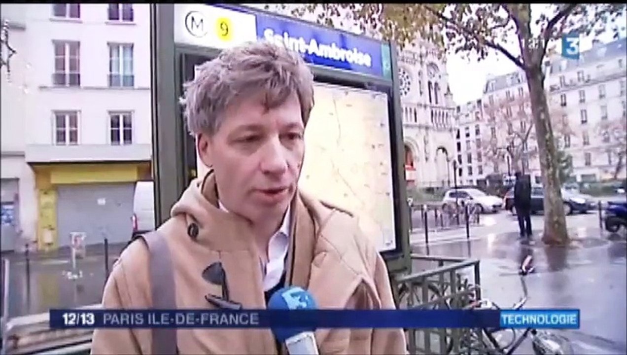 jt fr3 idf 16122014 metro paris - ondes antennes relais 4G