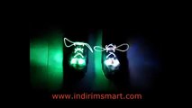 Işıklı Ayakkabı Bağcığı Fiber Optik www.indirimsmart.com