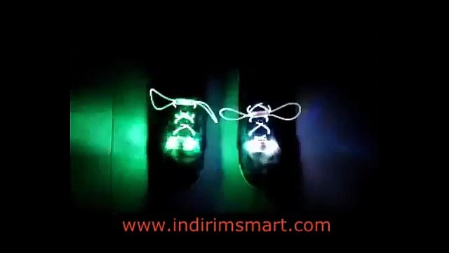 Işıklı Ayakkabı Bağcığı Fiber Optik indirimsmart.com