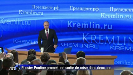 Russie: Poutine promet une sortie de crise dans deux ans