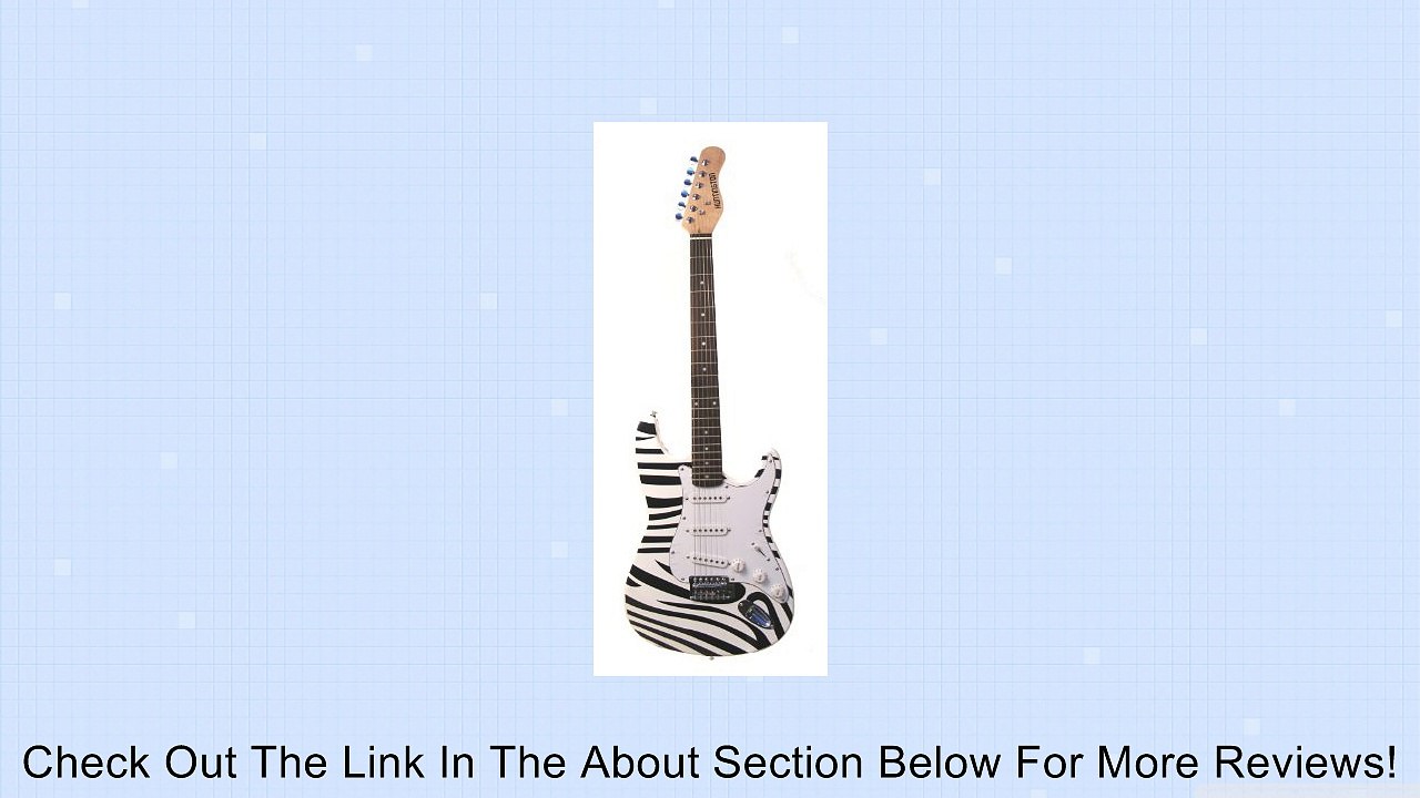 39" Inch ZEBRA Full Size Electric Guitar & Gig Bag, Strap, Cable, & DirectlyCheap(TM) Medium Guitar Pick Review