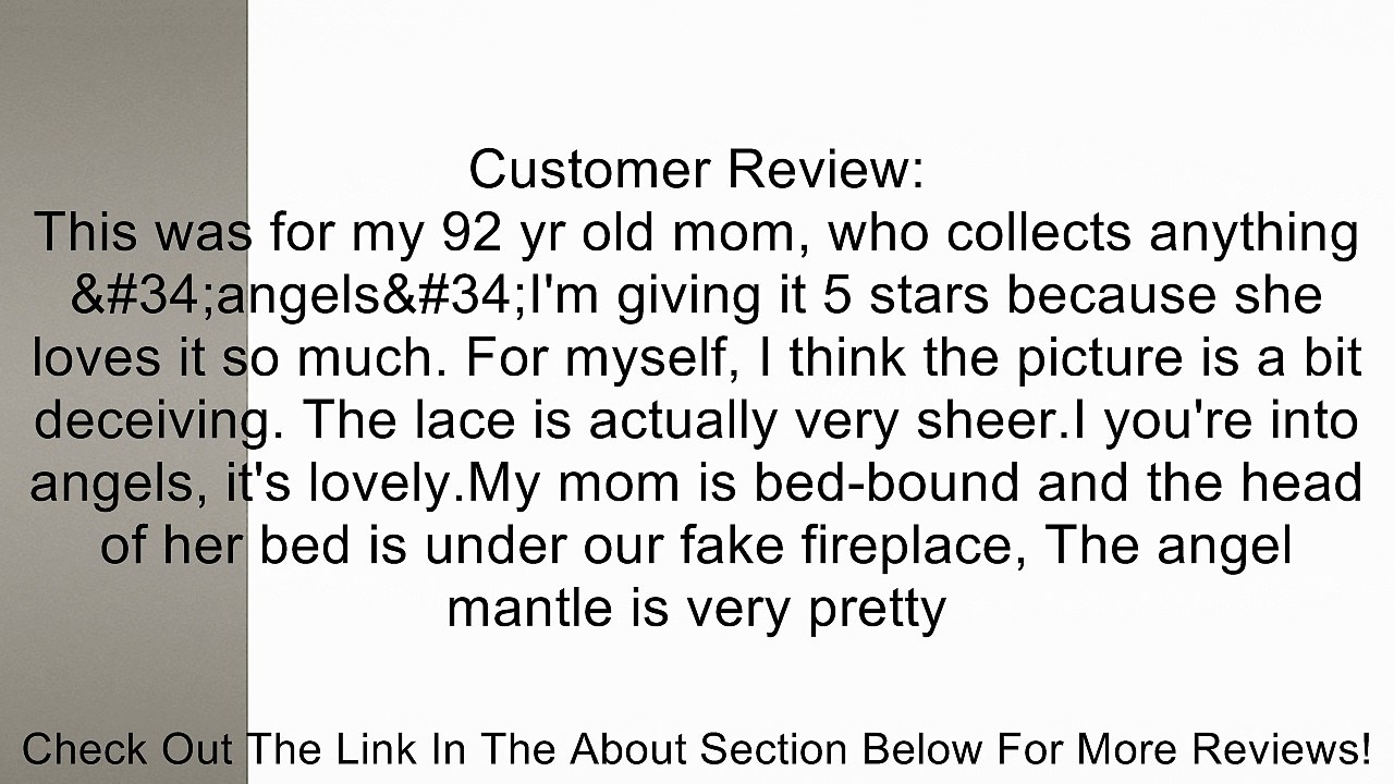 Heritage Lace Glorious Angels 20-Inch by 90-Inch Mantle Scarf, White Review