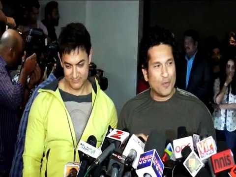 PK Movie - Special Screening Sachin Tendulkar, Raj Thackrey Aamir Khan, Anushka Sharma - By bollywood Flashy