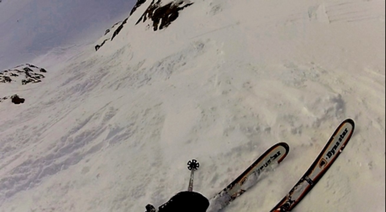 Grands Montets, Off track to corridors and Argentiere glacier.