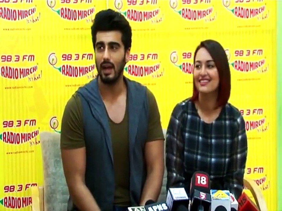 Sonakshi Sinha and Arjun Kapoor at Radio Mirchi to Promote 'Tevar' Movie  New Bollywood Movies News - By bollywood Flashy