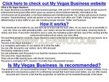 QUICK OVERVIEW AT MY VEGAS BUSINESS