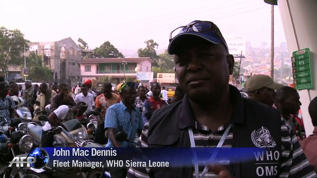 Sierra Leone bikers spread the message to fight Ebola