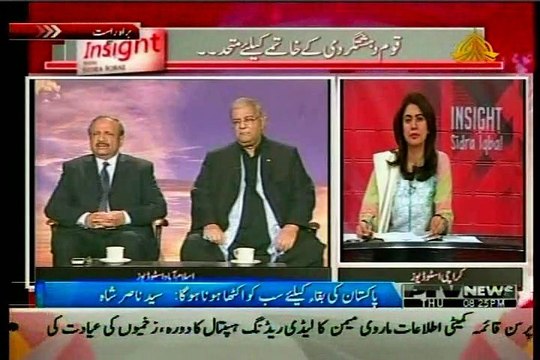 PTV Insight with Sidra Iqbal with MQM Tahir Mashadi (18 DEC 2014)