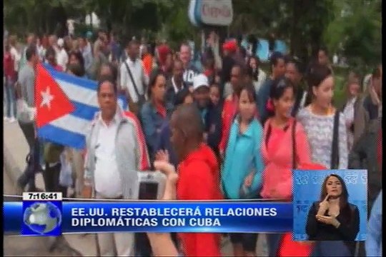 Estados Unidos restablecerá relaciones diplomáticas con Cuba