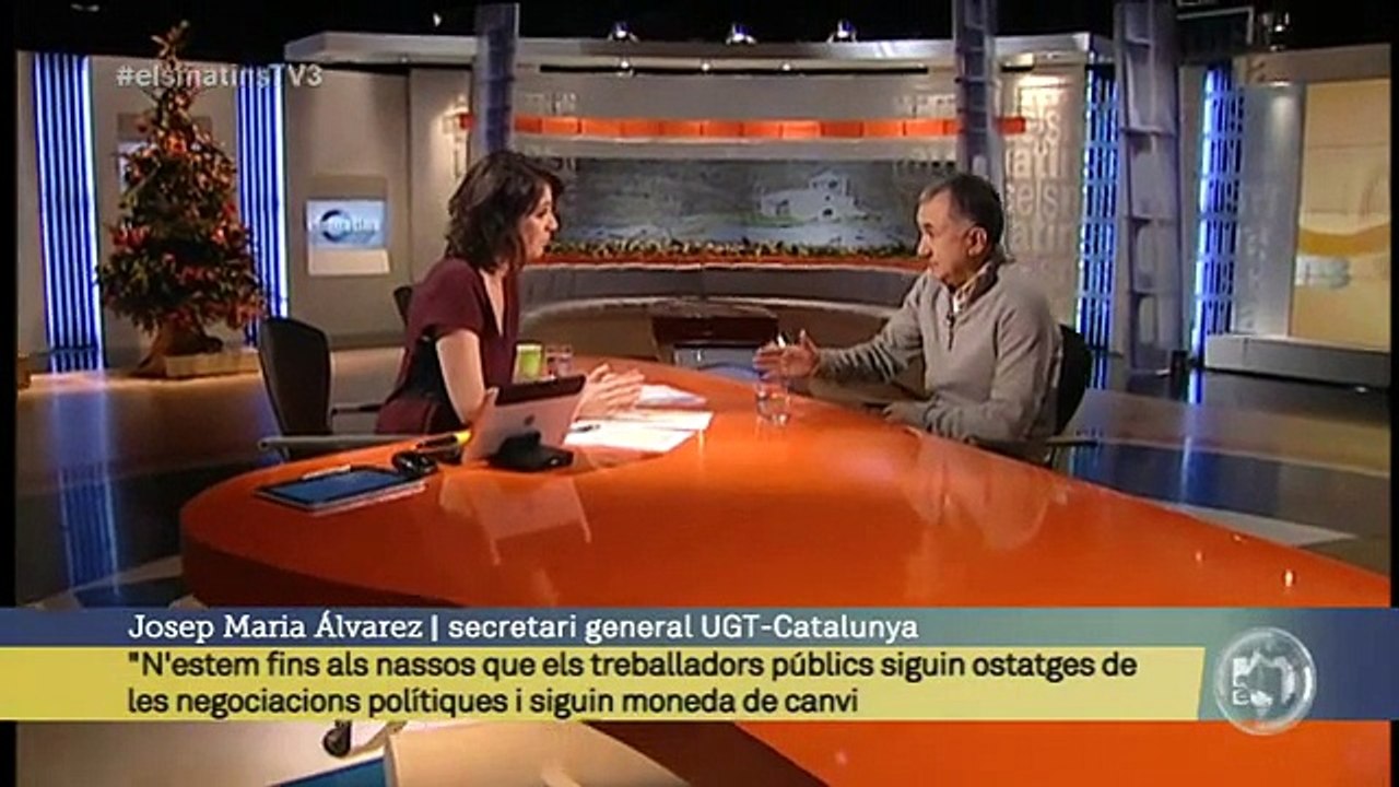 TV3 - Els Matins - Álvarez: "Si el 2015 no hi ha paga extra per als funcionaris farem mobilitzacio