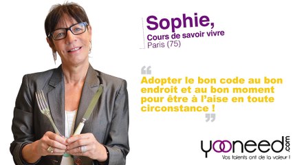 Cours de savoir vivre_Île de France_75_Paris_Sophie_Yooneed