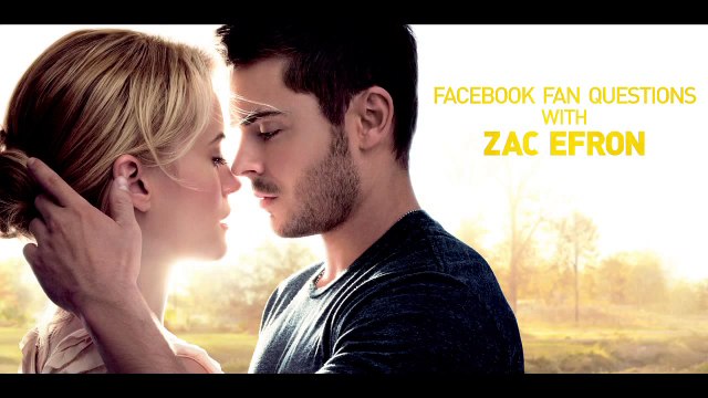 Facebook Fan Questions with Zac Efron - Similarities with Logan in The Lucky One