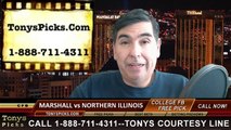 Northern Illinois Huskies vs. Marshall Thundering Herd Free Pick Prediction Boca Raton Bowl NCAA College Football Odds Preview 12-23-2014