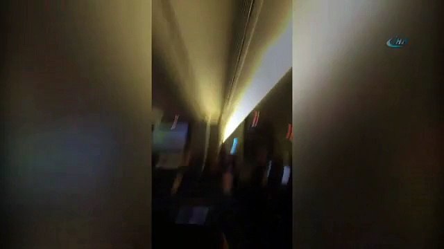 Uçakta dehşet anları