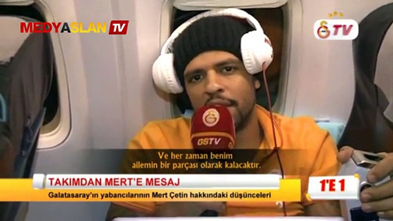 G.Saraylı futbolcularda Mert Çetin'e mesaj!