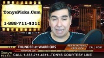 Golden St Warriors vs. Oklahoma City Thunder Free Pick Prediction NBA Pro Basketball Odds Preview 12-18-2014