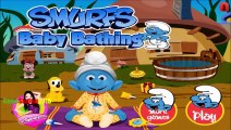 Kids Games - Smurfs Baby Bathing Game For Girls - Gameplay