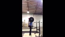 Back squats 165 front squats 140