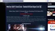 Download Metal Gear Solid V: Ground Zeroes KeyGen Crack  [PC]