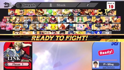 Super Smash Bros. For Wii U Ranked Online Wi-Fi Battle / Match / Fight - Playing As Link