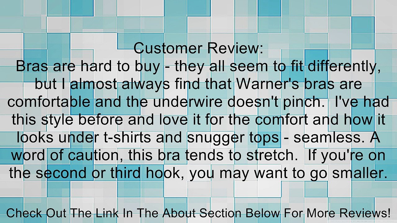 Warner's Women's Underwire Your Bra Review