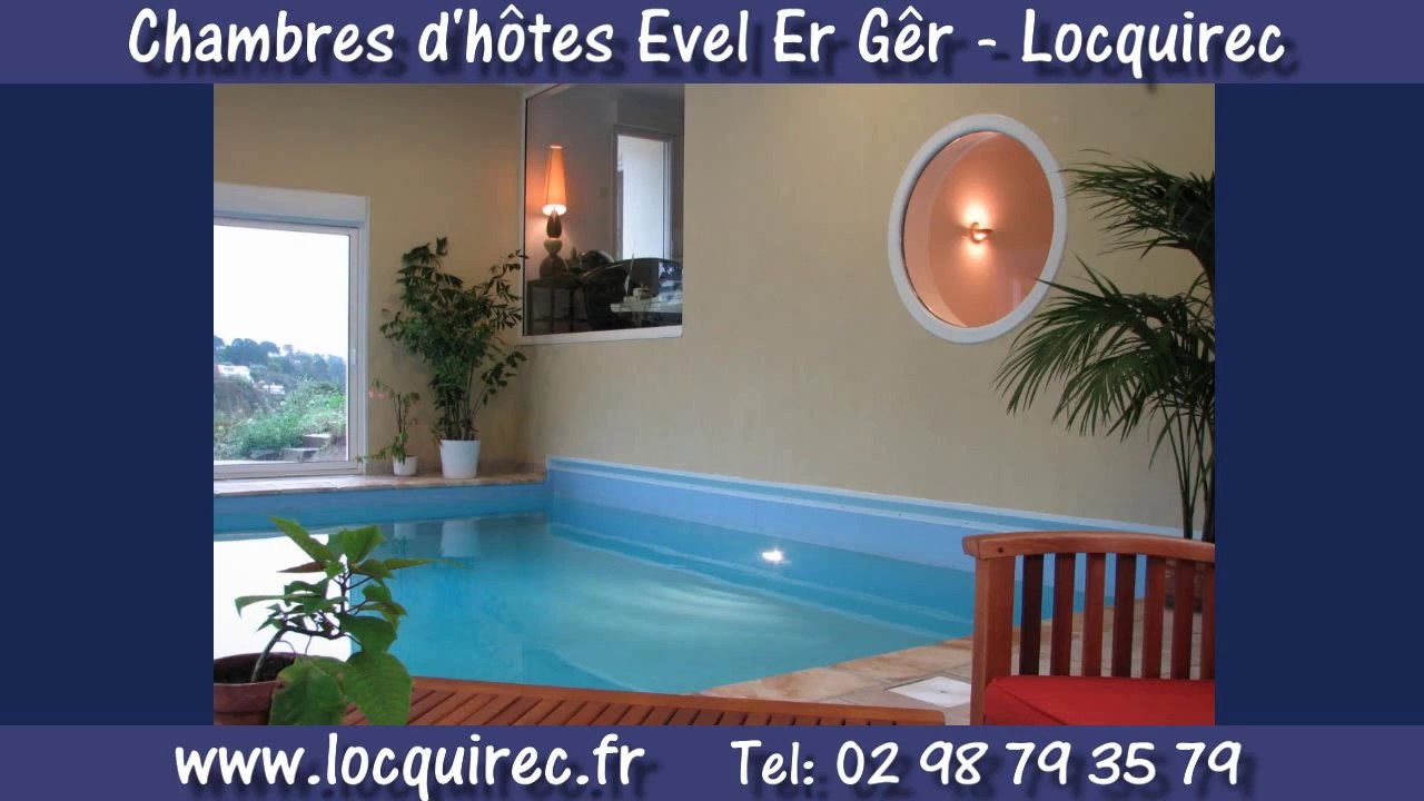 Chambres-d'hôtes-Evel-Er-Gêr--Locquirec-Piscine intérieur chauffée