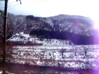 雪景色の車窓眺めてみた（ベタな選曲でｗ）