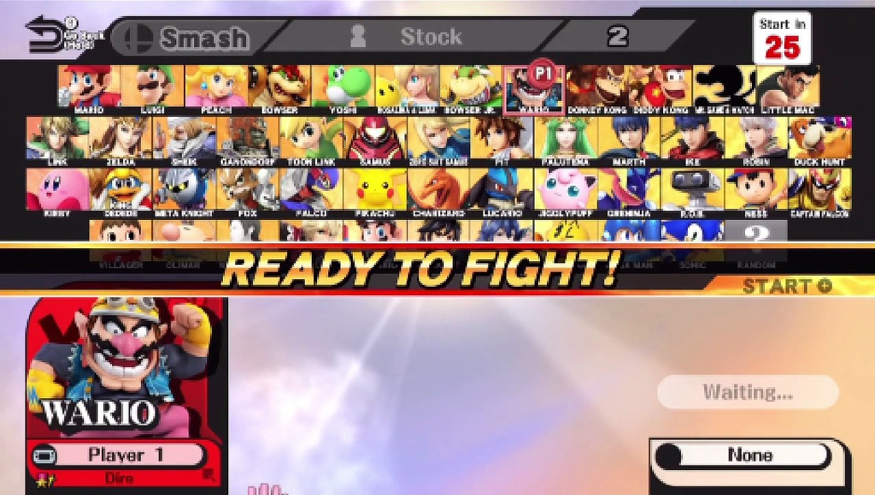 Super Smash Bros. For Wii U Ranked Online Wi-Fi Battle / Match / Fight - Playing As A Nintendo Character