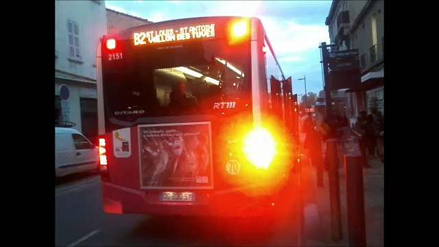 [Sound] Bus Mercedes-Benz Citaro G C2 €uro 6 BHNS TGB n°2151 de la RTM - Marseille sur la ligne B2