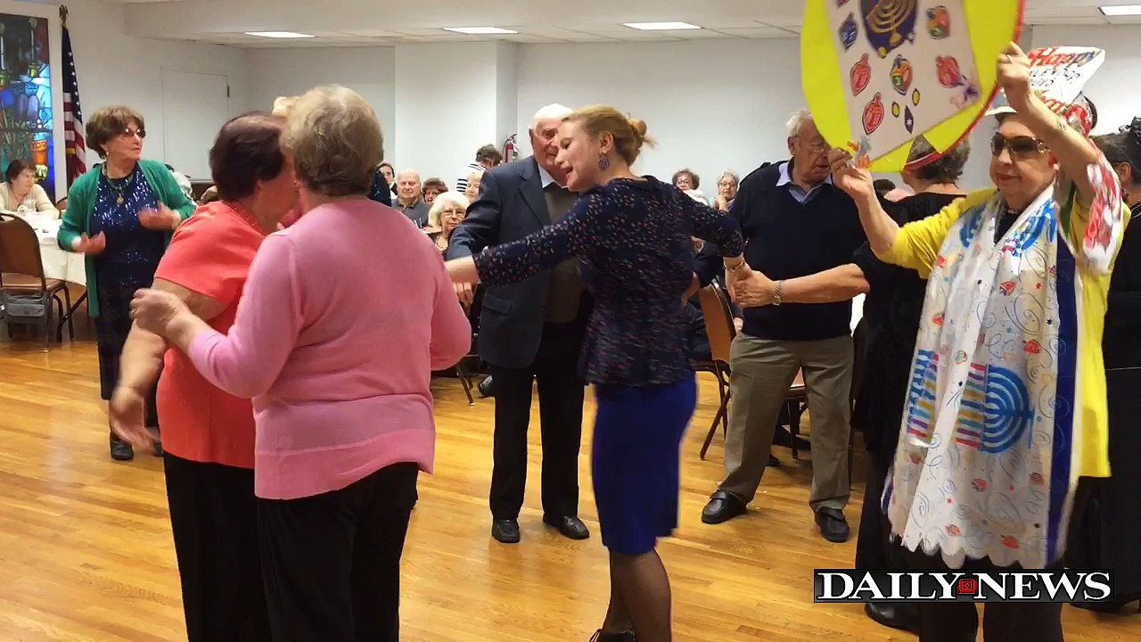 Holocaust Survivors Celebrate Hanukkah