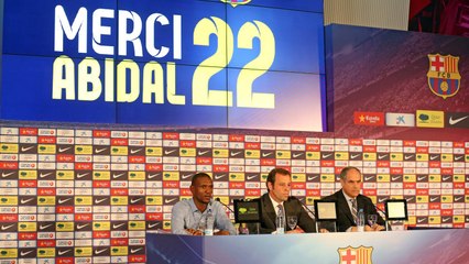 Abidal: "I'm going and I'll definitely be back"