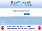 Real & Honest Reverse Phone Check Review Bonus   Discount