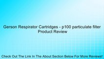 Gerson Respirator Cartridges - p100 particulate filter Review
