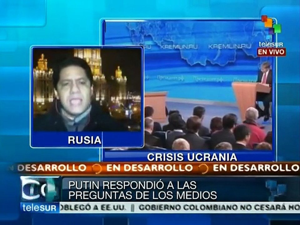 Putin aborda temas de su país y el resto del mundo en rueda de prensa