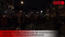 Rennes : la police repousse les manifestants