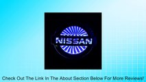 3D Blue Led NISSAN Logo Badge Light Car Trunk Emblem Sticker Lamp (L Size) Review