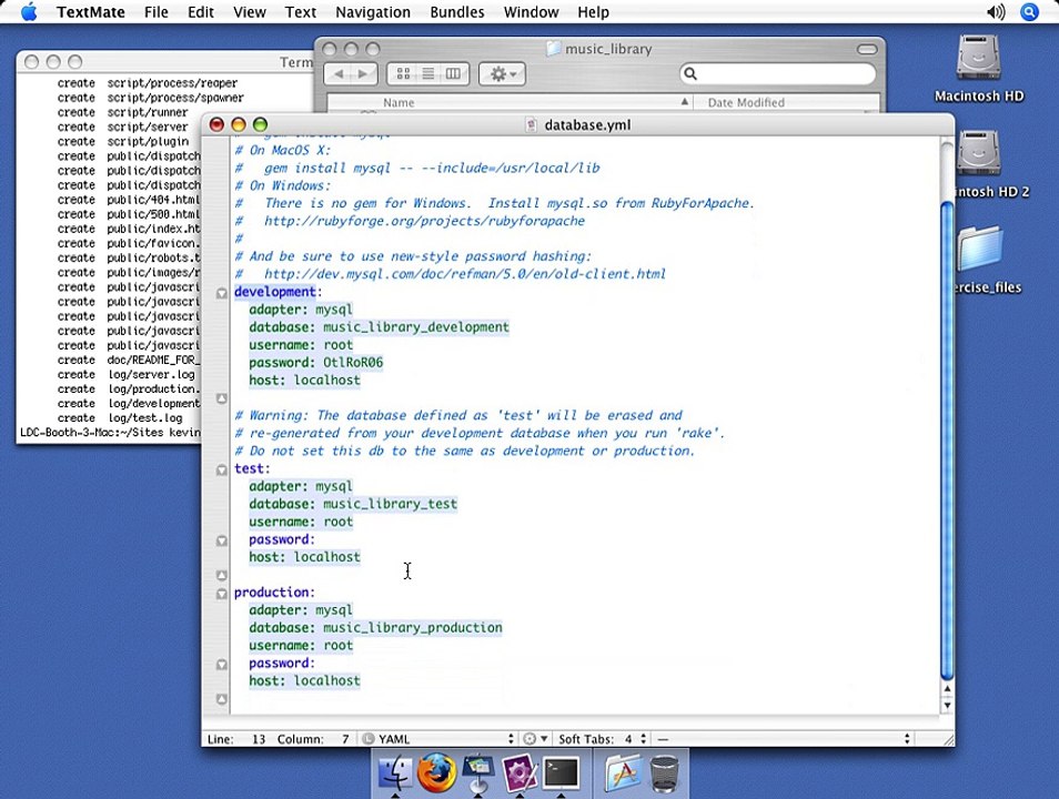 Ruby On Rails-Part  020 Configuring a Rails application to connect