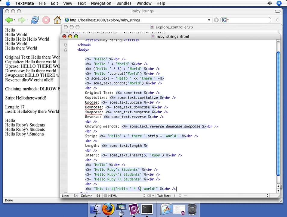 Ruby On Rails-Part  032 Double-quoted strings