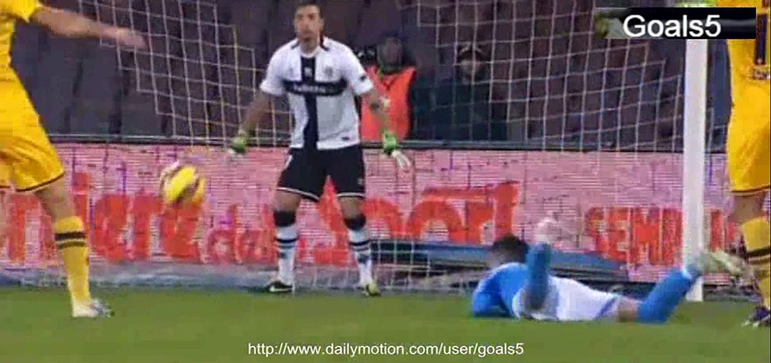 D Mertens Goal Napoli vs Parma 2-0 Serie A 18-12-2014