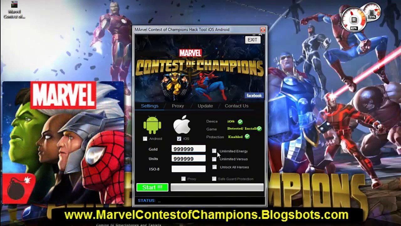 MARVEL Contest of Champions cheats unlimited gold hack android ios