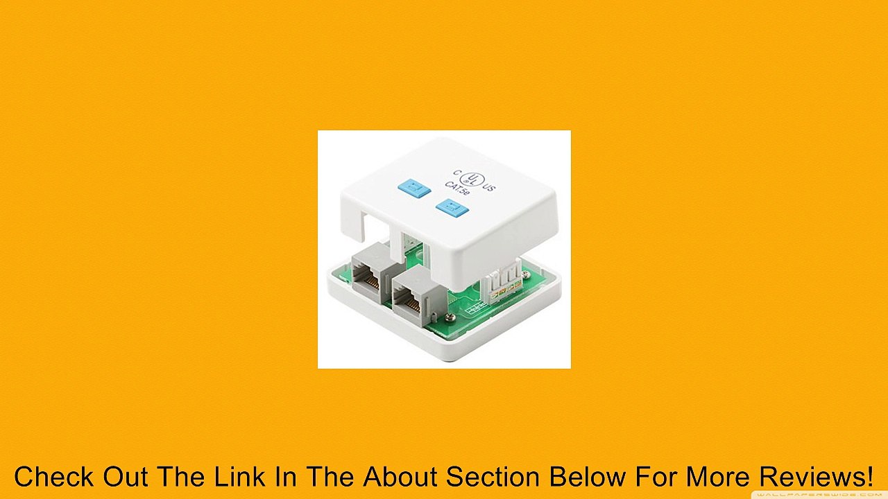 Cat 5E 2-Port Surface Jack - White-2pack Review